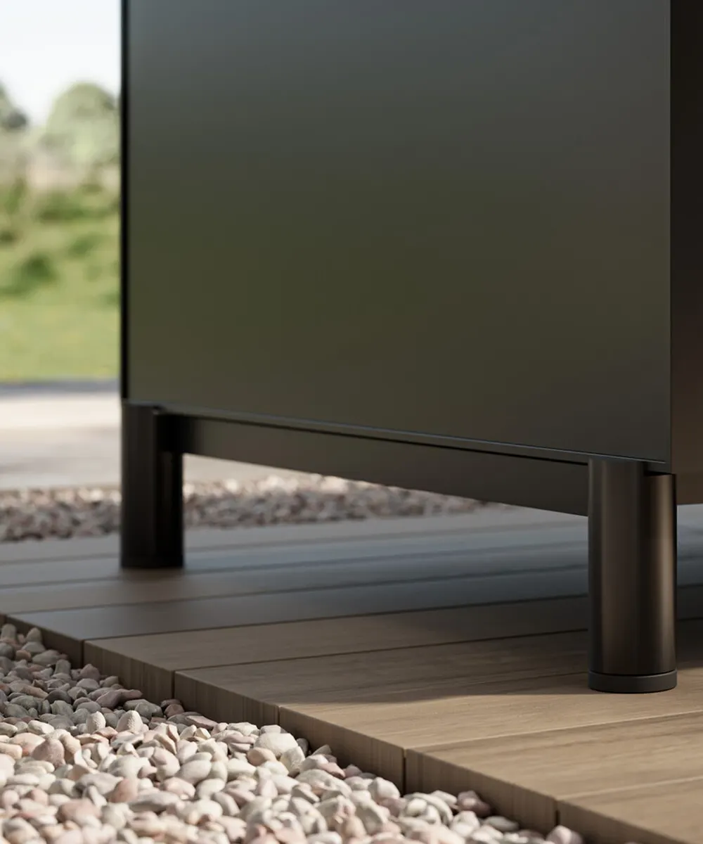 Détail pied cylindrique Aura